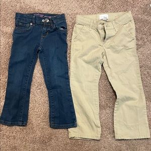 Girls size 5 bootcut pants.